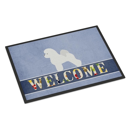Carolines Treasures 24 x 36 in. Bichon Frise Welcome Indoor or Outdoor Mat BB5549JMAT